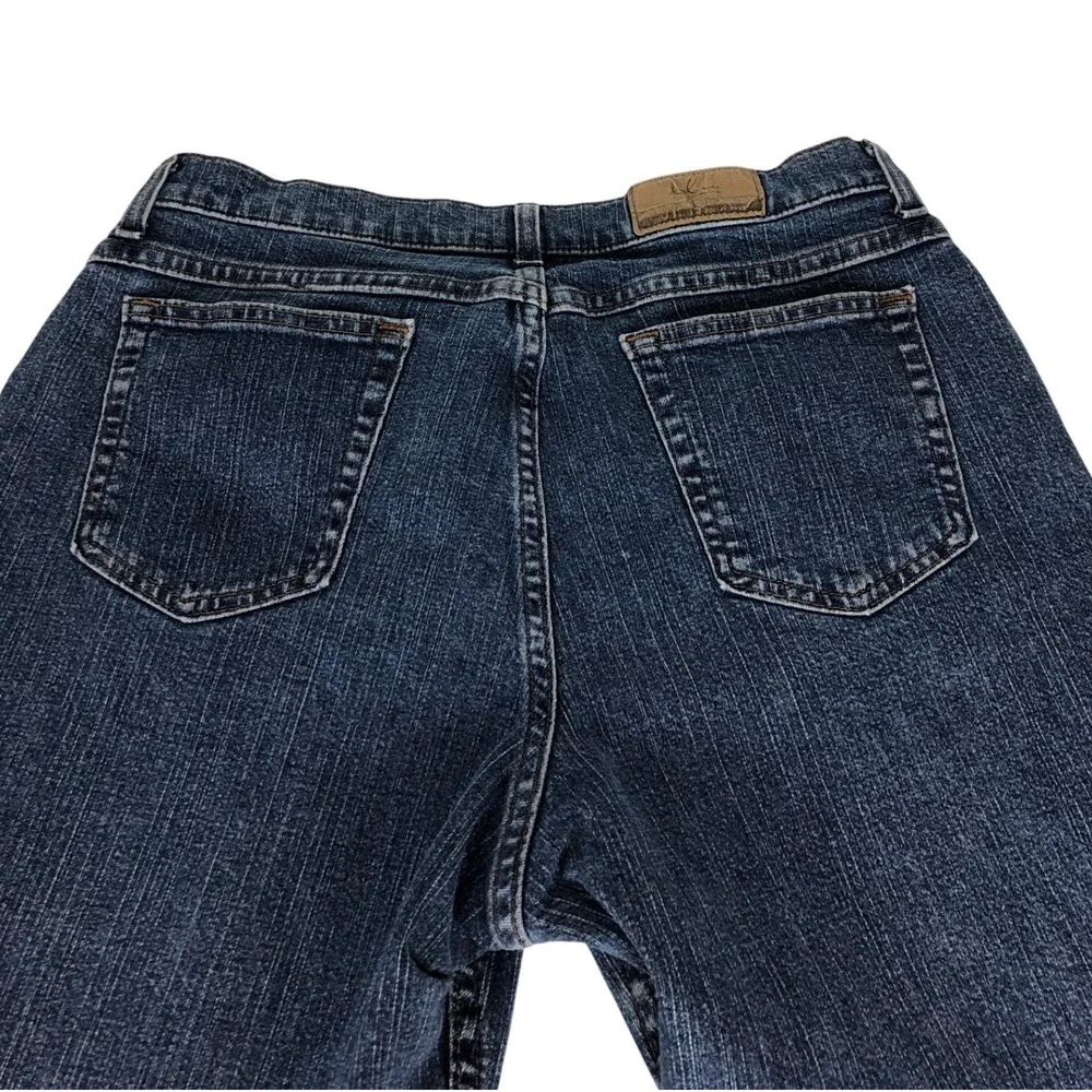 Blu Women's Denim Jeans‎ 16 Petite Flare Leg Medium Blue Wash Casual Wear